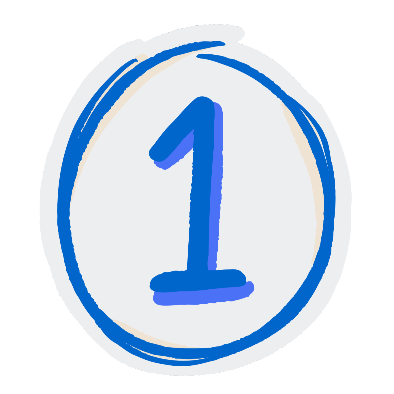 Nombre entouré en bleu