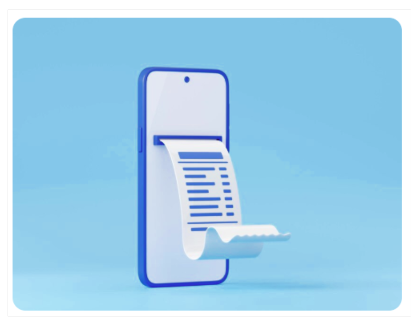 Facture sur smartphone